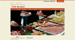 Desktop Screenshot of cateringdonmarcocr.com